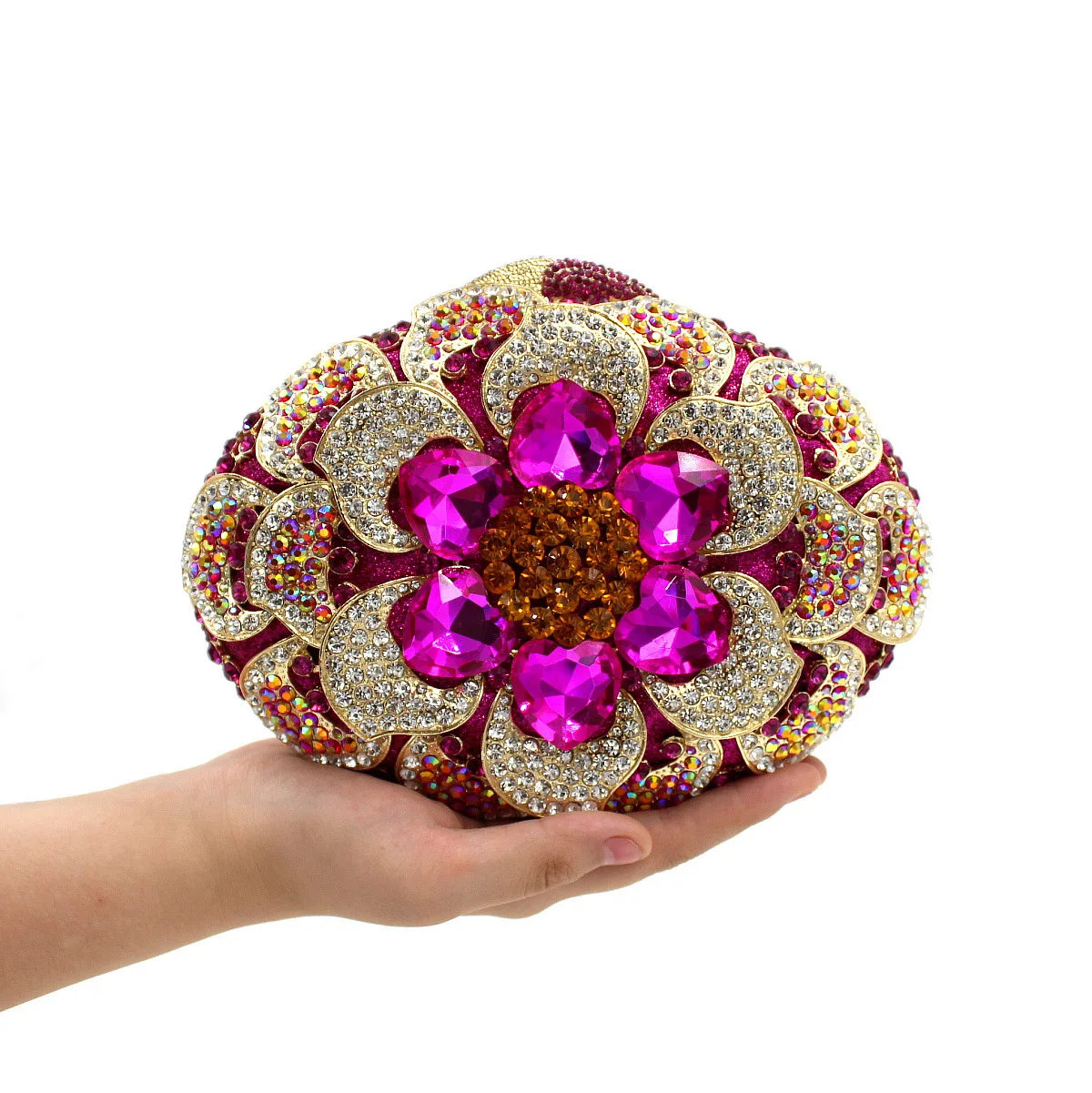 

Бутик цвета фуксии розовый женский клатч с кристаллами кошелек цветок горный хрусталь вечерняя сумка-минодьер свадебная вечеринка сумочка