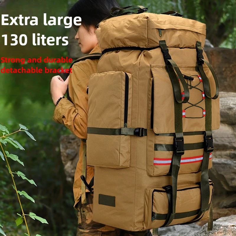

Outdoor 130 Liters Large Capacity Camping Travel Bag Luggage Moving Waterproof Backpack
