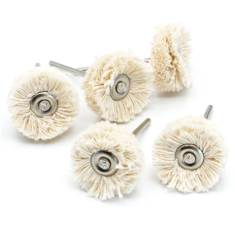 5/10PCS Wool Wheel Polishing Head 2.35mm Shank Mini Brush for Buffing Polishing Jewelry Metals Rotary Tool Accessories