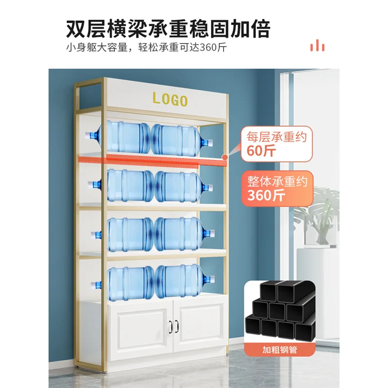 Scaffale per nail art multistrato Salone di bellezza Negozio di animali Campione di prodotti Cosmetici per la cura della pelle