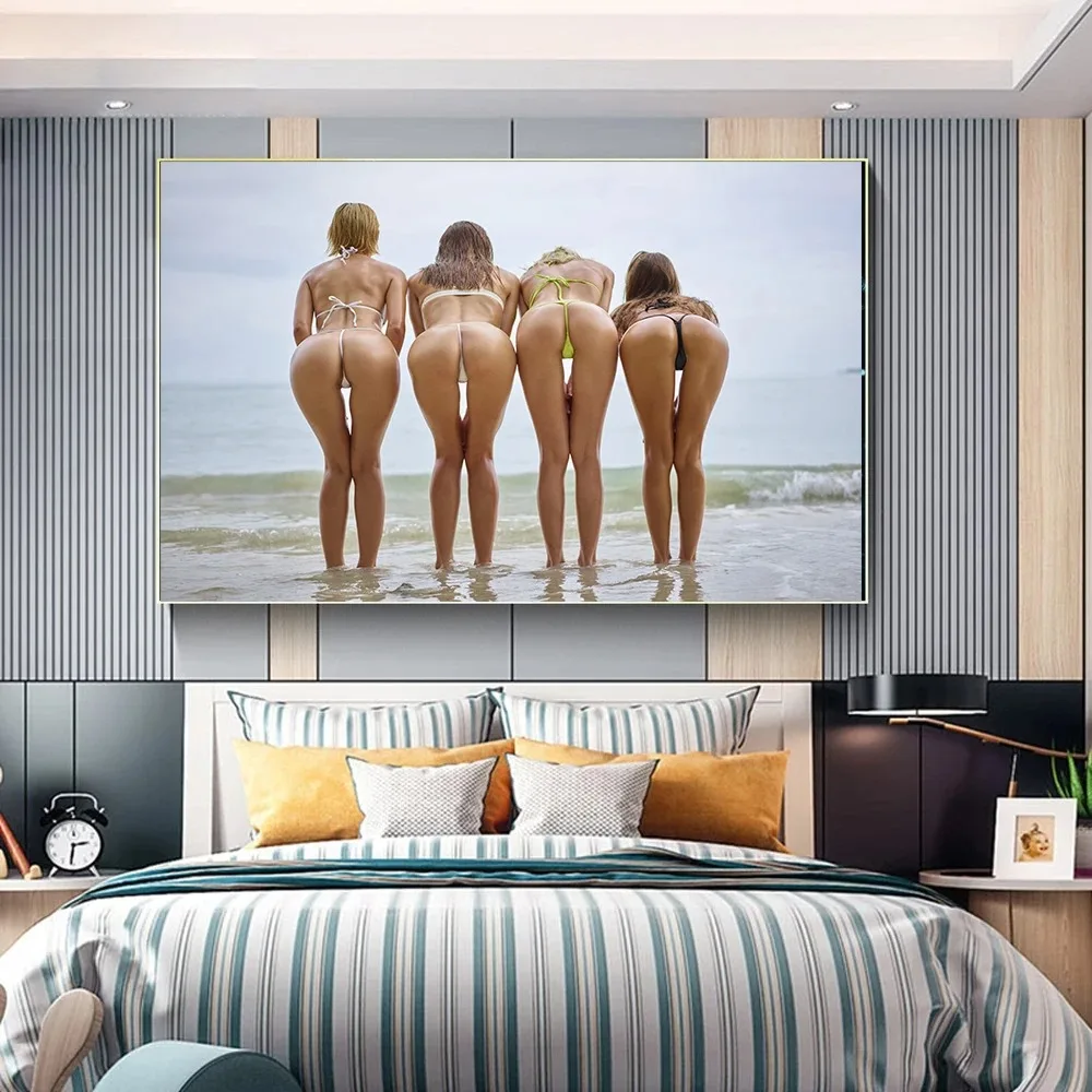 Modern Sexy Model Body Art Canvas Paintings Poster and Prints Wall Art Pictures for Living Room Home Decoration