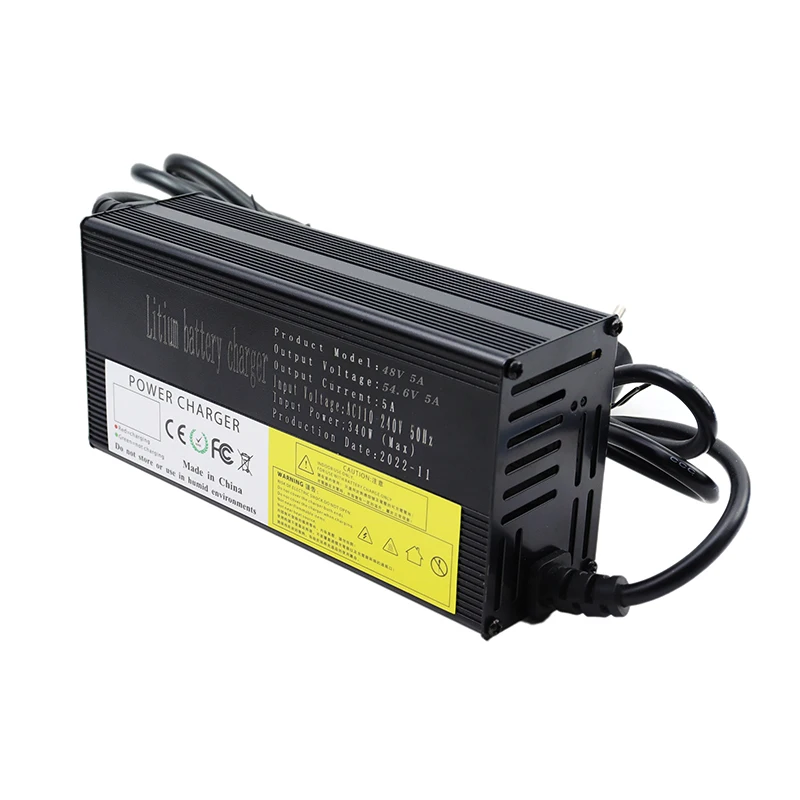 48V 5A 8A 10A 12A 15A 20A Lithium ion Charger 13S 54.6V Constant Voltage High-power Intelligent Fast charging Metal Shell