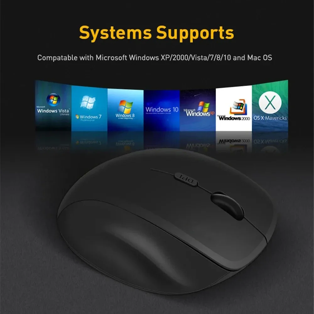 Xiaomi Mijia Dual Mode Wireless Computer Mice 1600DPI Rechargeable Ergonomic Bluetooth Mouse For Laptop/Notebook/iPad/Tablet/Mac