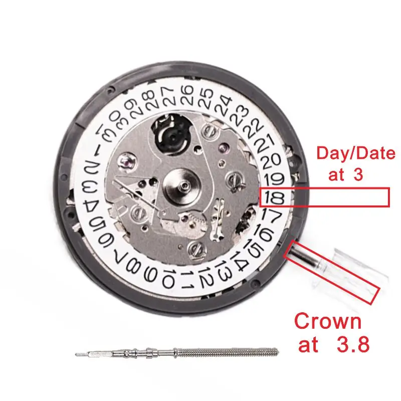 NH35 Crown At 3.8 Japan Original Nh35A Nh36A Self-winding