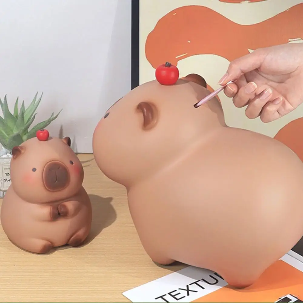 

Capybara Capybara Piggy Bank Waterproof Decorative Crayon Capybara Piggy Bank Large Capacity Vinyl Safe Deposit Box Coins Cash