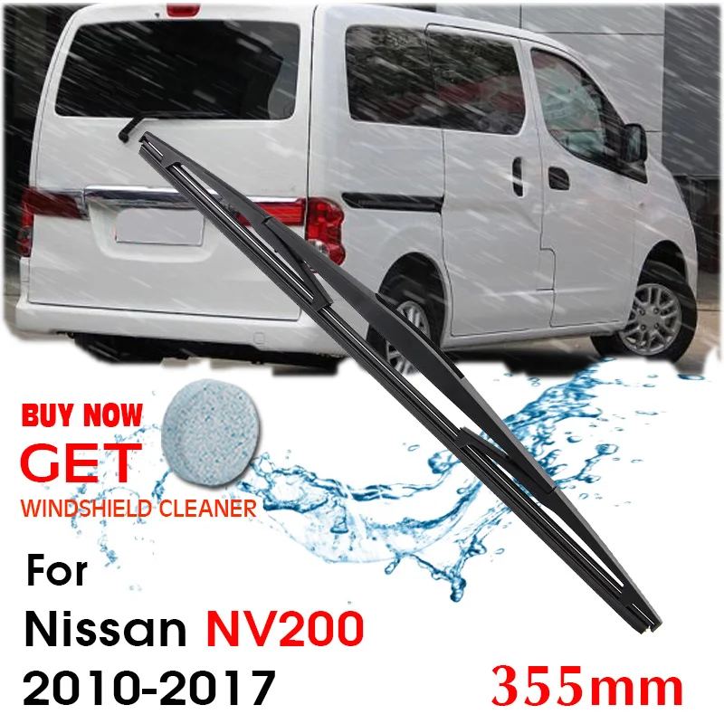 

Car Wiper Blade Rear Back Window Windscreen Windshield Wipers For Nissan NV200 Hatchback 355 mm 2010-2017 Auto Accessories