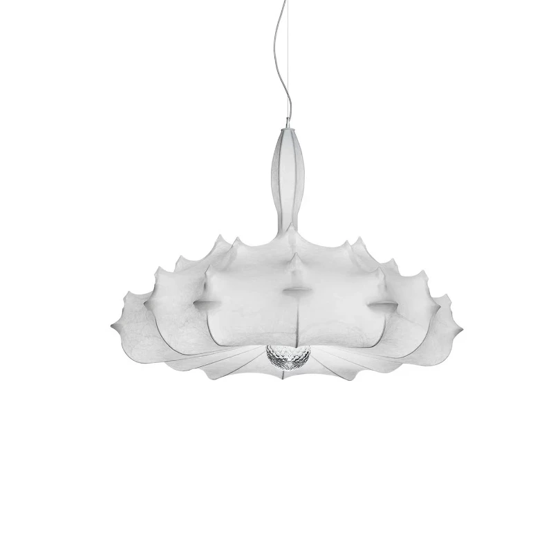 Italian airship lamp silk chandelier French retro designer villa hotel living room dining room lamp