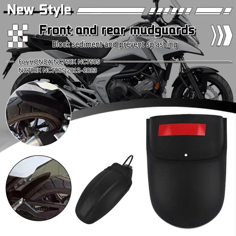 Motorcycle Rear Fender Front Mudguard Extender Fender Splash Extension Pad For HONDA NC750X NC750S NC700X NC700S 2012-2023