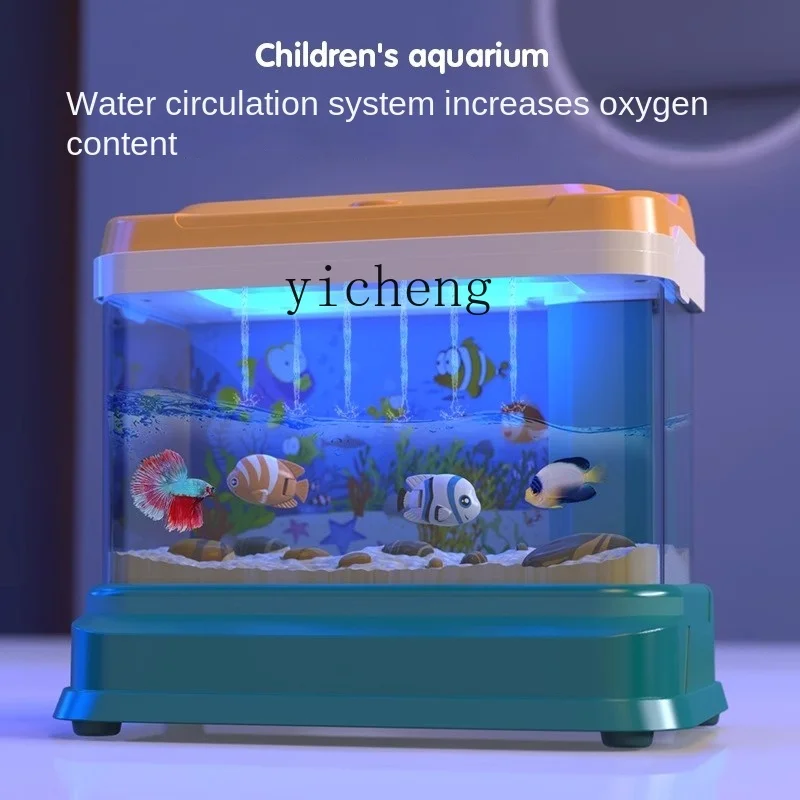 Tqh Kinderen Magnetische Vissen Speelgoed Baby Verjaardagscadeau Elektrische Aquarium Simulatie Puzzel