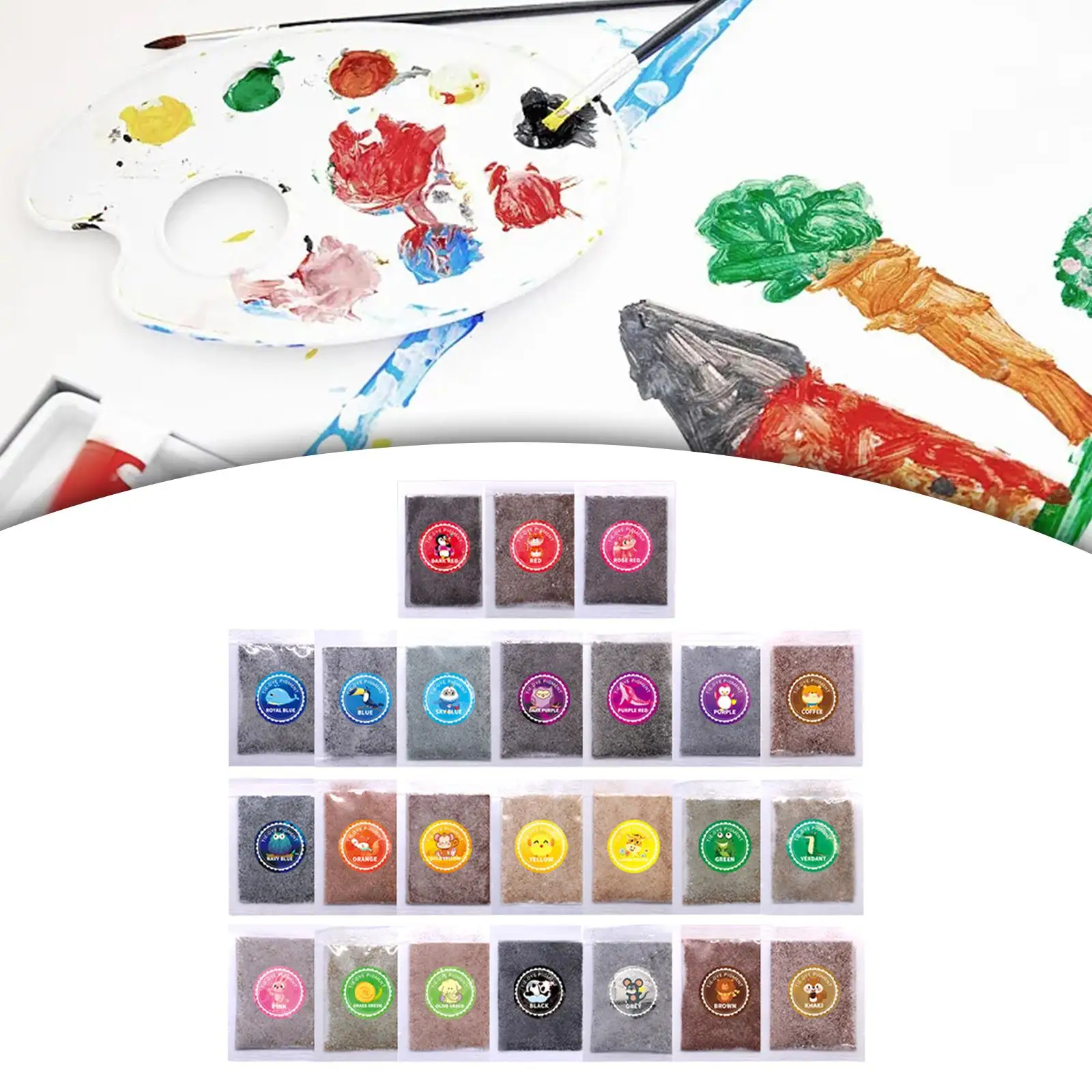 Multicolor Tie Dye Powder Pigment Bulk Refills for Clothing Scarf Sock Curtain Bedspread Sofa Cover Handmade Art Project