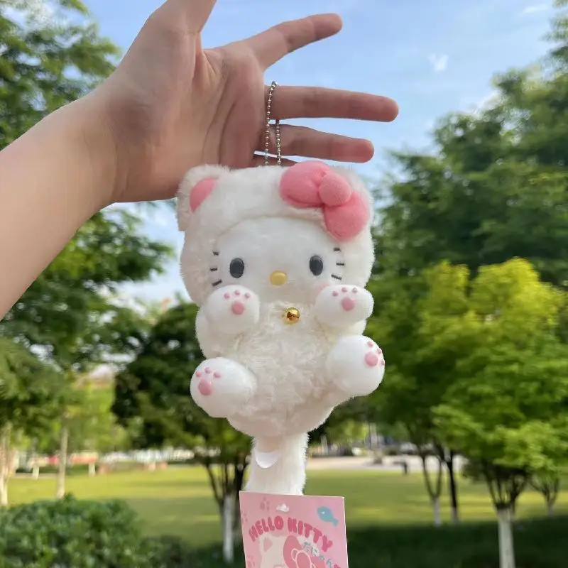 10cm Sanrio Hello Kitty Cartoon pluszowy pluszowa lalka wypchany tornister prezent prezent mała ozdoba pluszowa dziewczyna prezent Spotify Premium