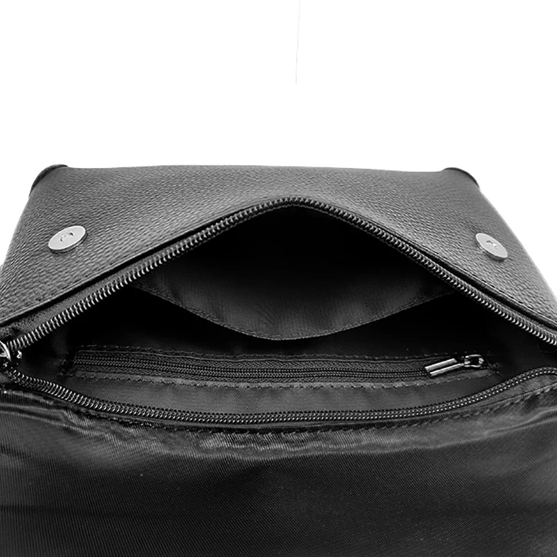 حقيبة كتف من الجلد الطبيعي للرجال حقيبة يد بمقبض حقيبة ساعي البريد حقيبة حمل متعددة للتنقل في الأعمال التجارية #6