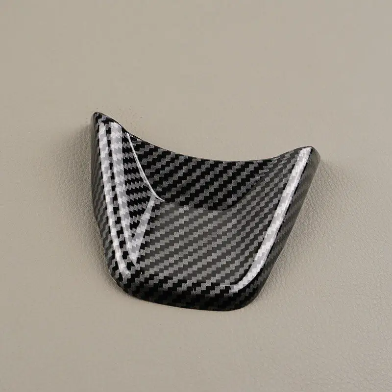 Carbon Fiber Texture / Glossy Black Car Steering Wheel Cover Button Bottom Frame ABS Sticker Trim For Suzuki Jimny Nomade 2025