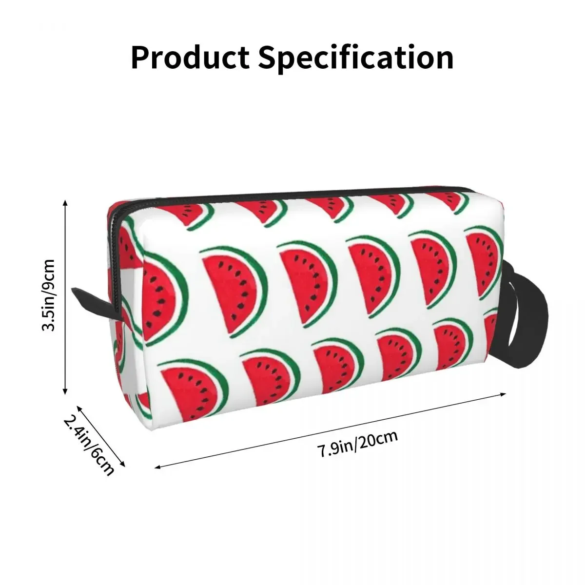 Classic Watermelon Makeup Bag Cosmetic Organizer Storage Dopp Kit Toiletry Cosmetic Bag for Women Beauty Travel Pencil Case