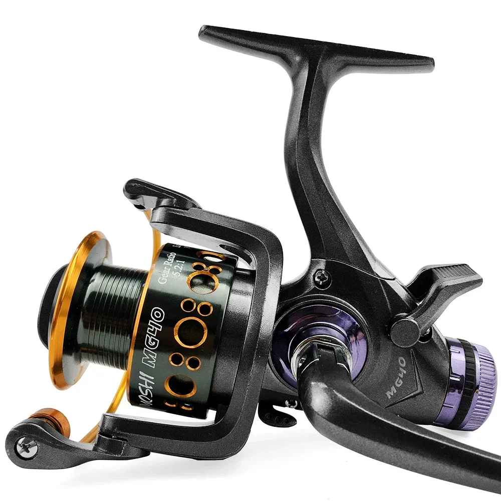 3000-6000Series Carp Fishing Reel Dual Unloading Force Front and Rear Brake Spinning Fishing Wheel 5.0:1/5.2:1Gear Ratio