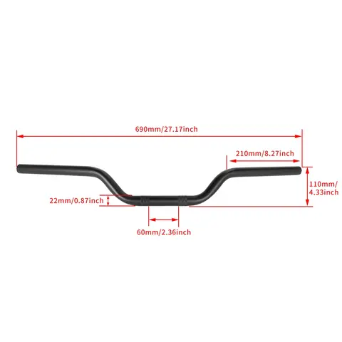 Universell 22MM 25MM Motorcykelstyre för cykeltracker, stil, Cafe Racer, gammaldags för Honda, Yamaha, Suzuki, anpassad 8 best sales motorcykelstång - №2