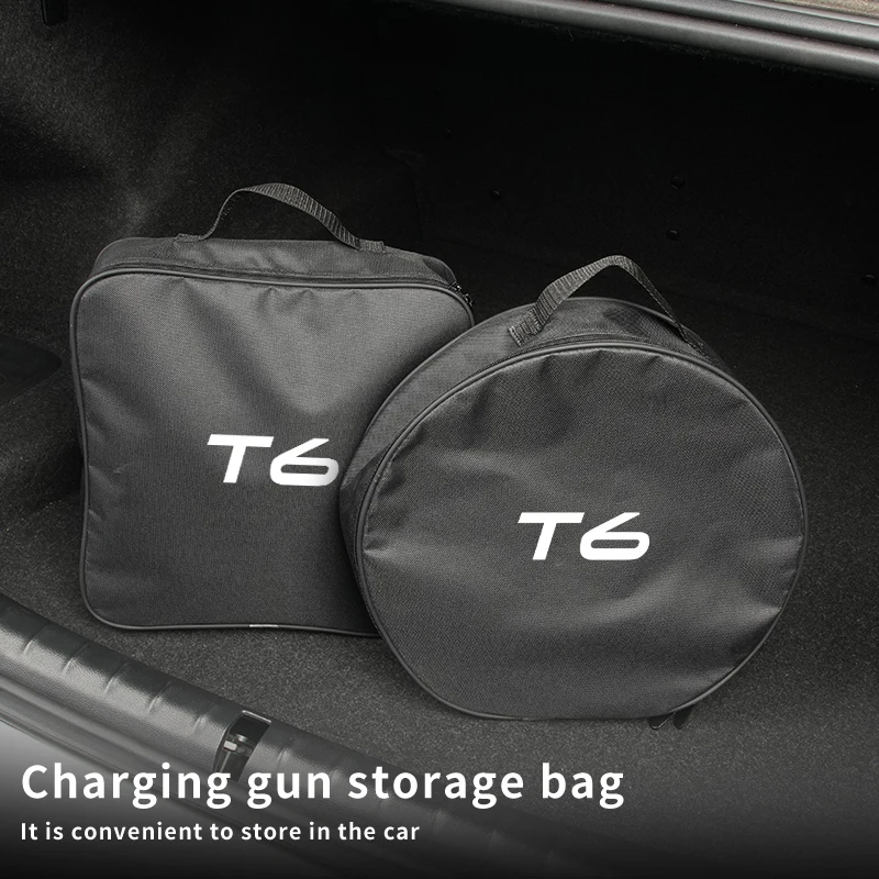 

Car Rechargeable Gun Storage Bag EV Cable Organizer Pocket For Volvo XC90 XC60 T6 S60 C70 XC40 V40 XC70 V50 V70 V60 S80 S40 AWD