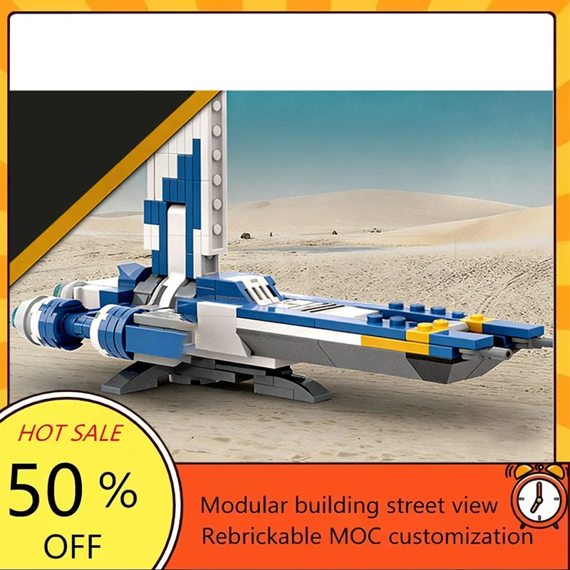 

Набор из 155 деталей: Популярная модель истребителя из фильма «Звездные войны», конструктор MOC, модульные технологичные блоки, подарок на праздник, игрушка для сборки, детский набор