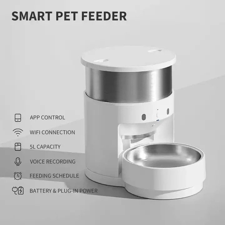 Petkit Automatic Feeder Cat Pet Food Dispenser Smart Wifi Feeder APP Control Timed Quantitative Remote Feeding Dog Cat Bowl 3L