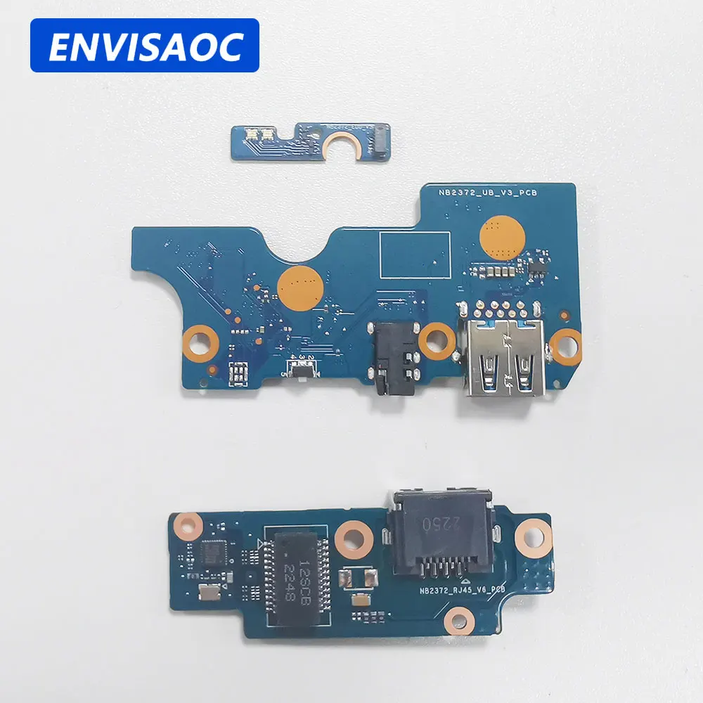 

For Acer TravelMate B3 Spin 11 B311-11 B311R-31 Laptop RJ45 USB Jack Headphone Audio interface Port Power Button Board NB2372