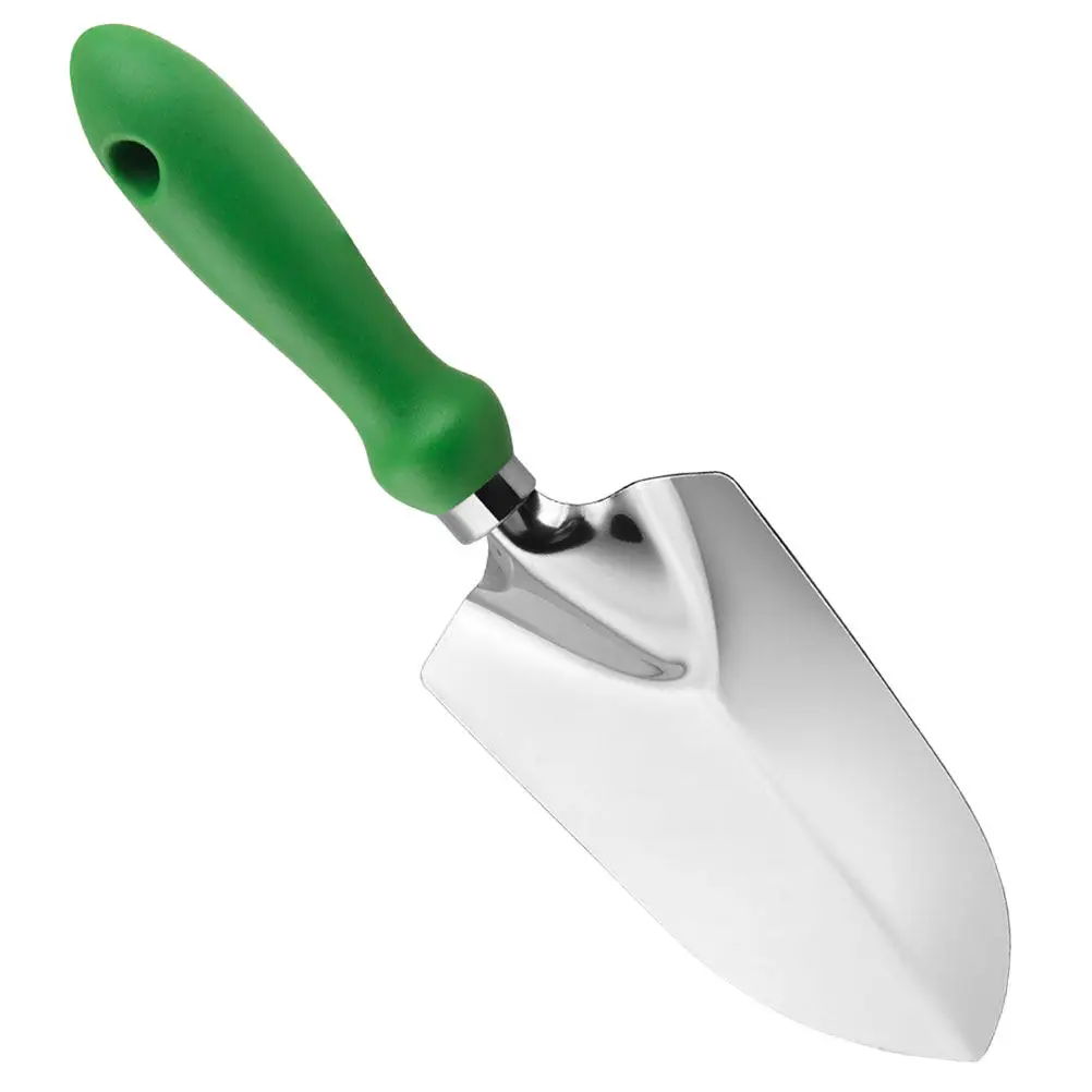 Iron Gardening Shovel Small Portable Hand Trowel Ergonomic Handle for Planting Digging Weeding Soil Gardening Tool