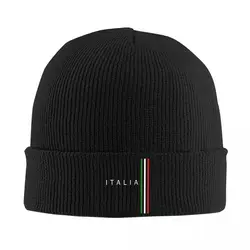 Custom Italy Flag Beanie Cap Unisex Winter Warm Bonnet Homme Knit Hat Cool Outdoor Ski Italian Proud Skullies Beanies Hats