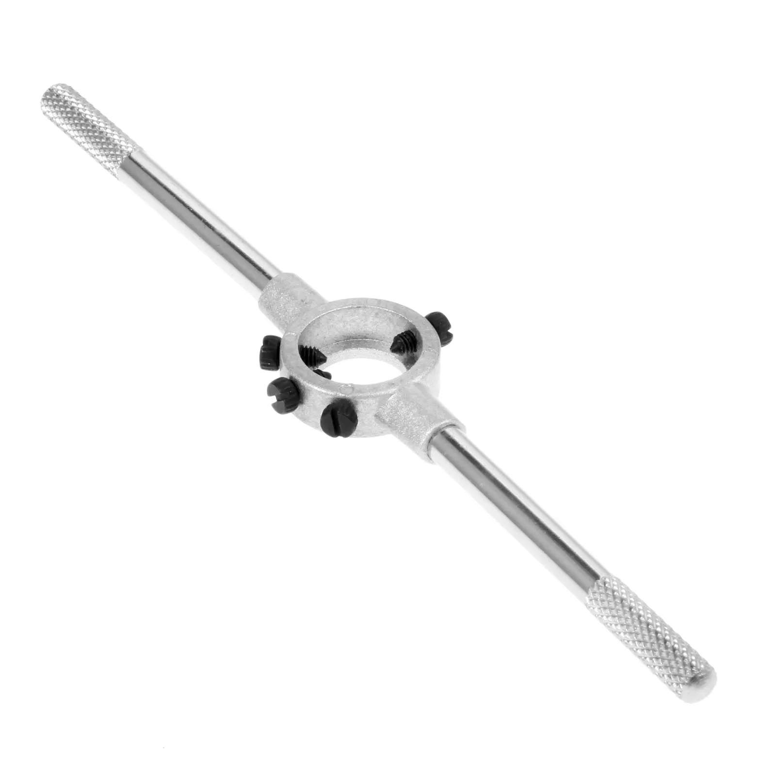 DRELD 1Pc 20mm Die Wrench Steel Circular Die Handle Hand Tools for M4.5-M6 Dies Threading Tools Metal Workpiece Thread Maker