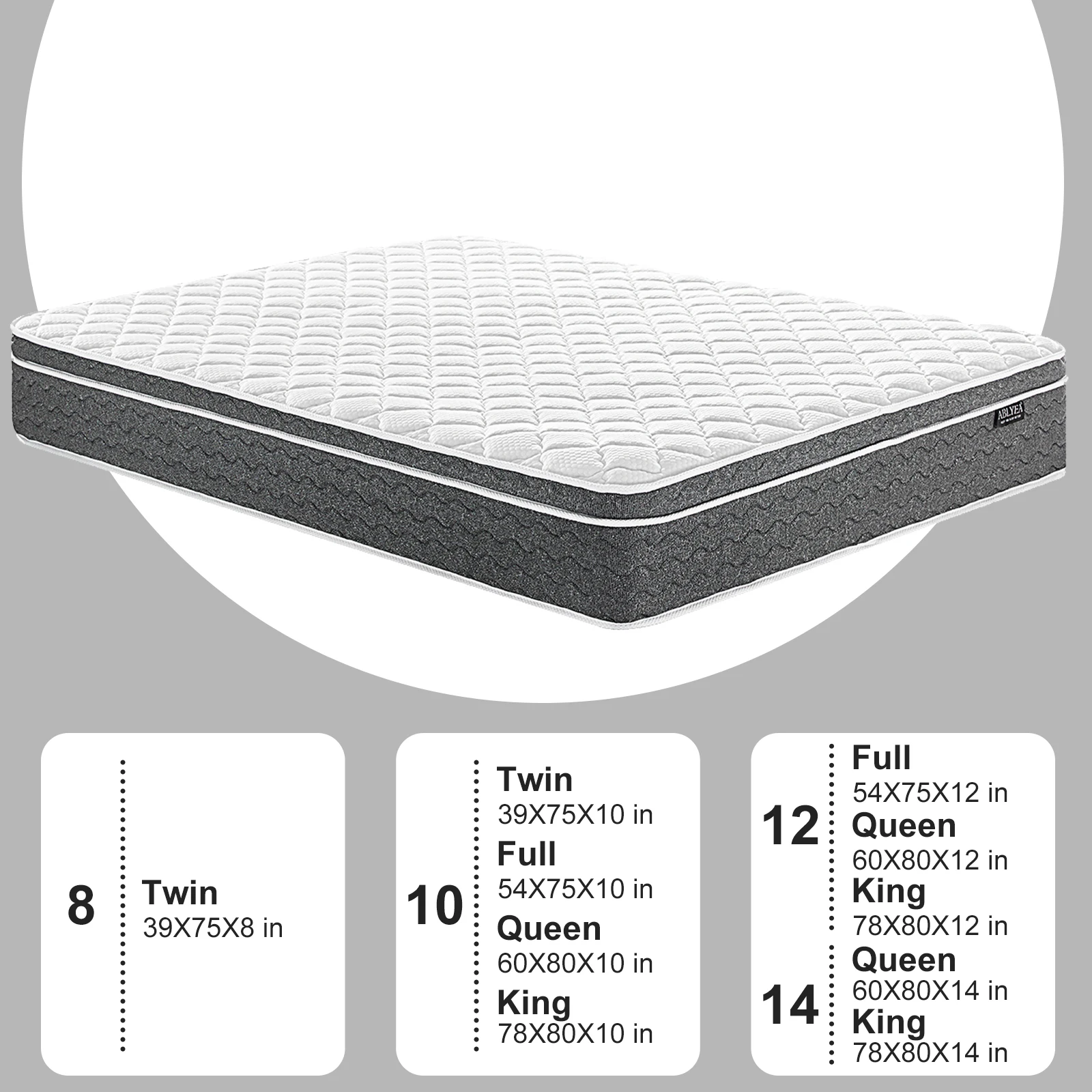 Modern Hybrid Memory Sponge Spring Mattress Comfortable Queen/King Compression Box Hotel Five Stars