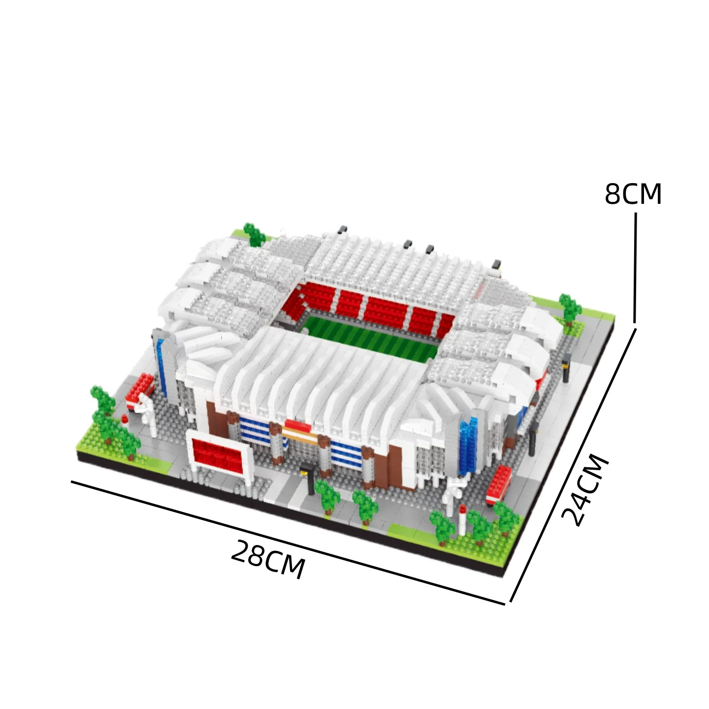 Signal Iduna Park voetbalstadion micro mini bouwstenenmodel, verbluffend bureau- en huisdecoratie-artikel voor verzameling en presentatie.