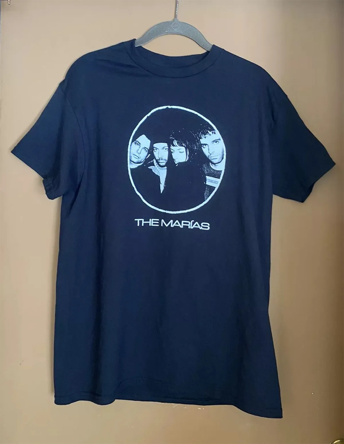 The Marias Black T-Shirt Band Blue Size S-5XL MR695