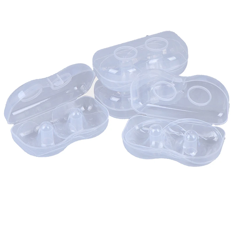 2Pcs/Lot Silicone Nipple Protectors Feeding Mothers Shields Protection Cover