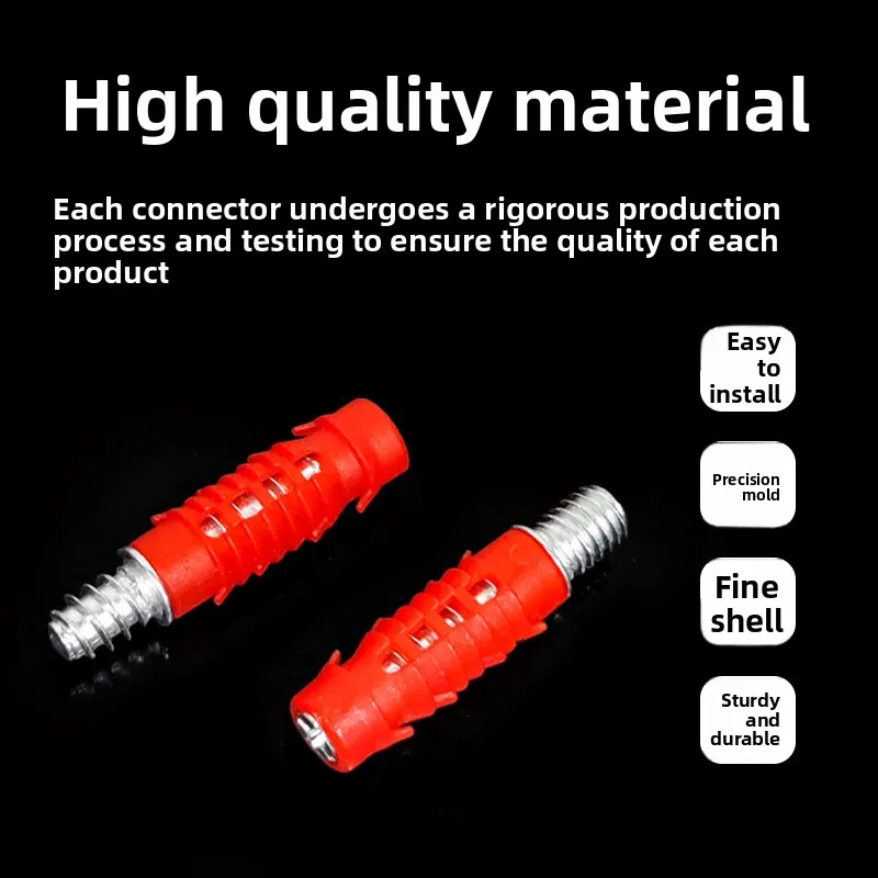 Hidden 2-in-1 Furniture Connector, Self-tapping Screw Link for Wardrobe Cabinet