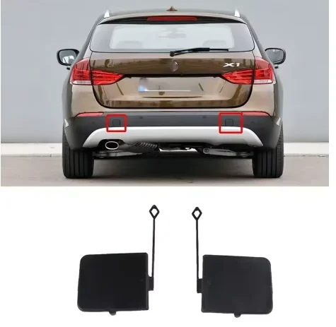 

1Pair Left & Right Rear Bumper Tow Eye Hook Cover Cap 51127303815 51127303816 For BMW E84 X1 2013 2014 2015