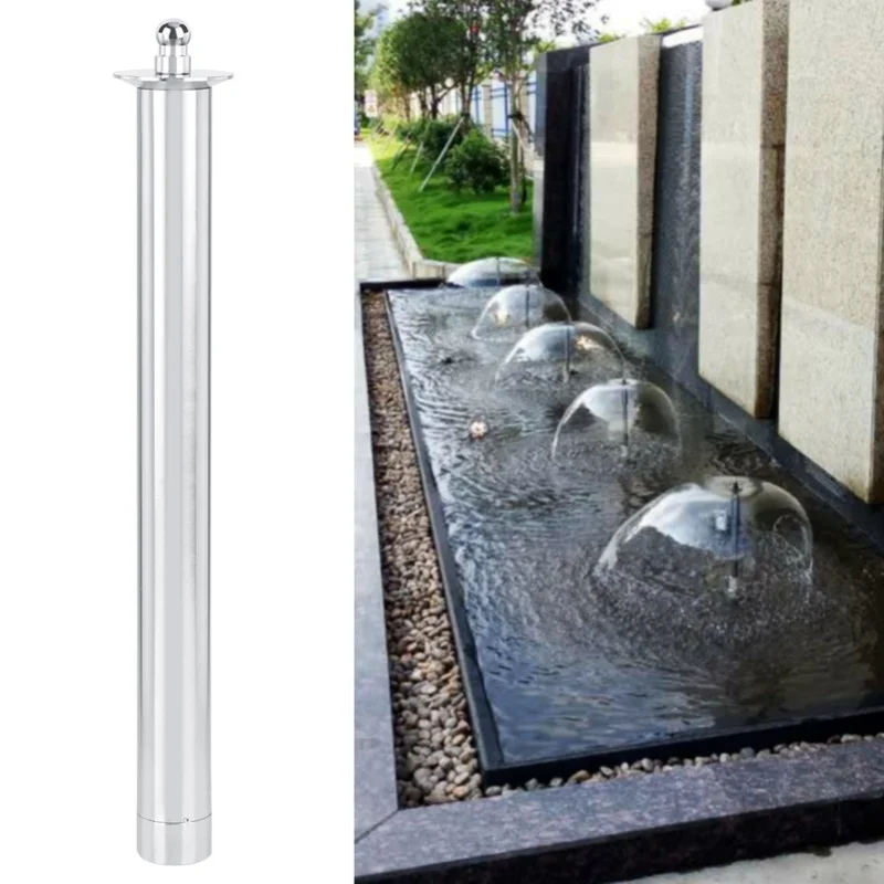 Stainless Steel Mushroom Type Landscaping Fountain Nozzle Spray Head Female Thread (G1/2in)