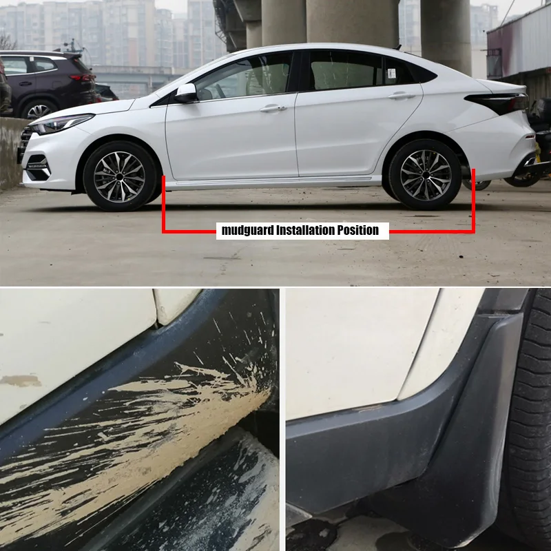 TONLINKER Car Mudguard For Chery Arrizo 6 Pro 2020 2021 2022 Mudguards Mud Flaps Fender Splash Guards Mudflaps Accessories