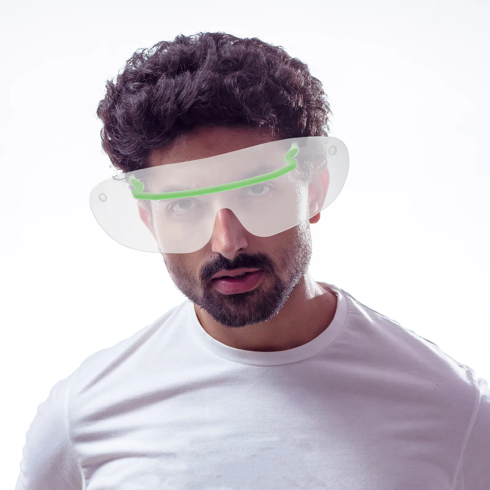 10Pcs Disposable Eye Cover Protective Goggles Windproof Glasses Eyes Protector Anti-Spittle for Man Woman