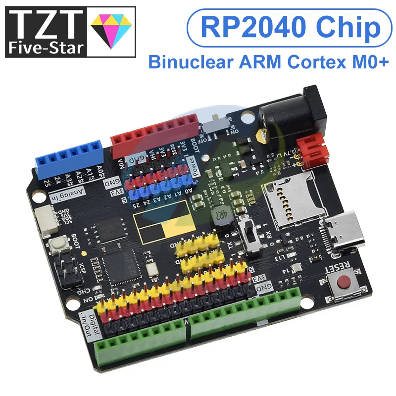لوحة تطوير Raspberry PI UNO RP2040 Type-C USB 16 ميجابايت وحدة تحكم تعلم البرمجة لوحة أساسية لاردوينو