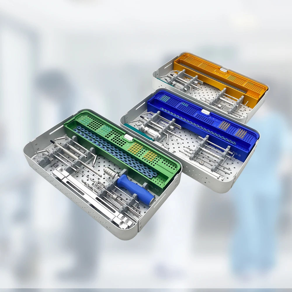 Titanium Alps Locking Plate Instrument Kit Veterinary Orthopedic Implant Surgical Instruments for Animal Pet
