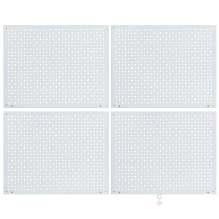 

Peg Board Heavy Duty Steel Organization Panels Universal 1/8 and 1/4 Peg Board Accessories Ideal for Garage Tool Storage Pack o