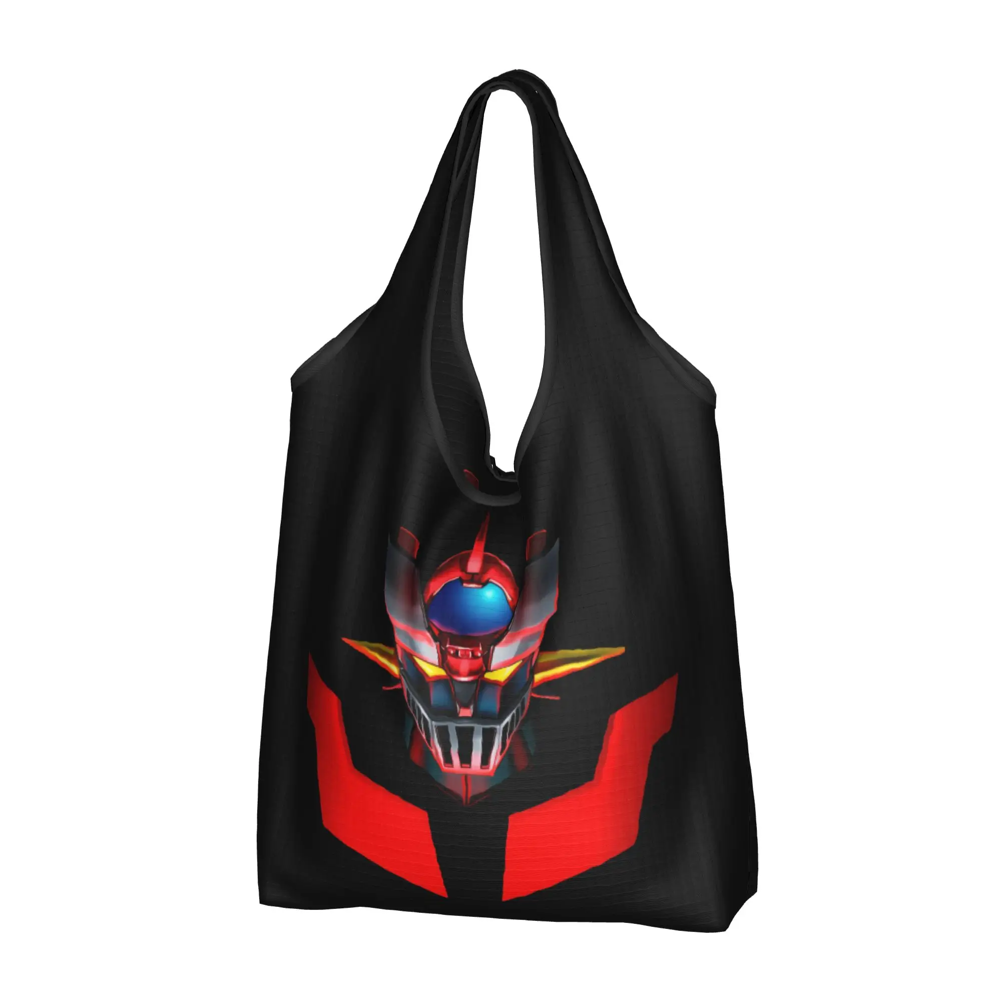 Comic G-Grendizeres Manga Grocery Shopping Tote Bag Women Custom  Shopper Shoulder Bag Large Capacity Handbag