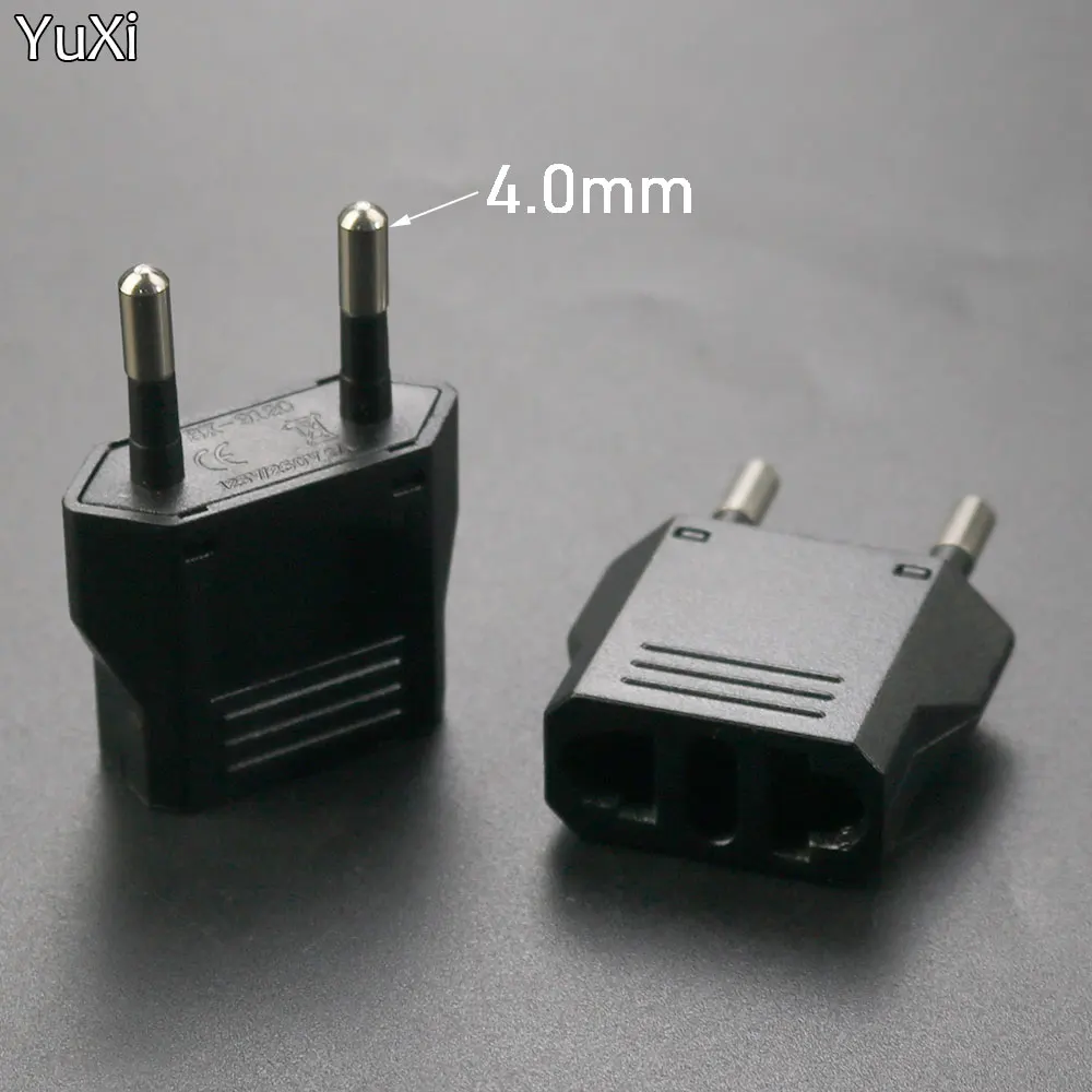 EU European KR Plug Adapter Japan China US To EU Travel Power Adapter Electric Plug Converter Charger Socket AC Outlet