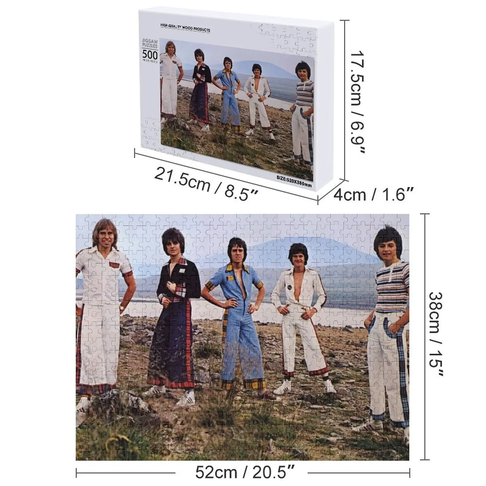 Bay City Rollers: rompecabezas de dedicación con nombre de madera, juguetes novedosos personalizados para niños, rompecabezas personalizado 2022