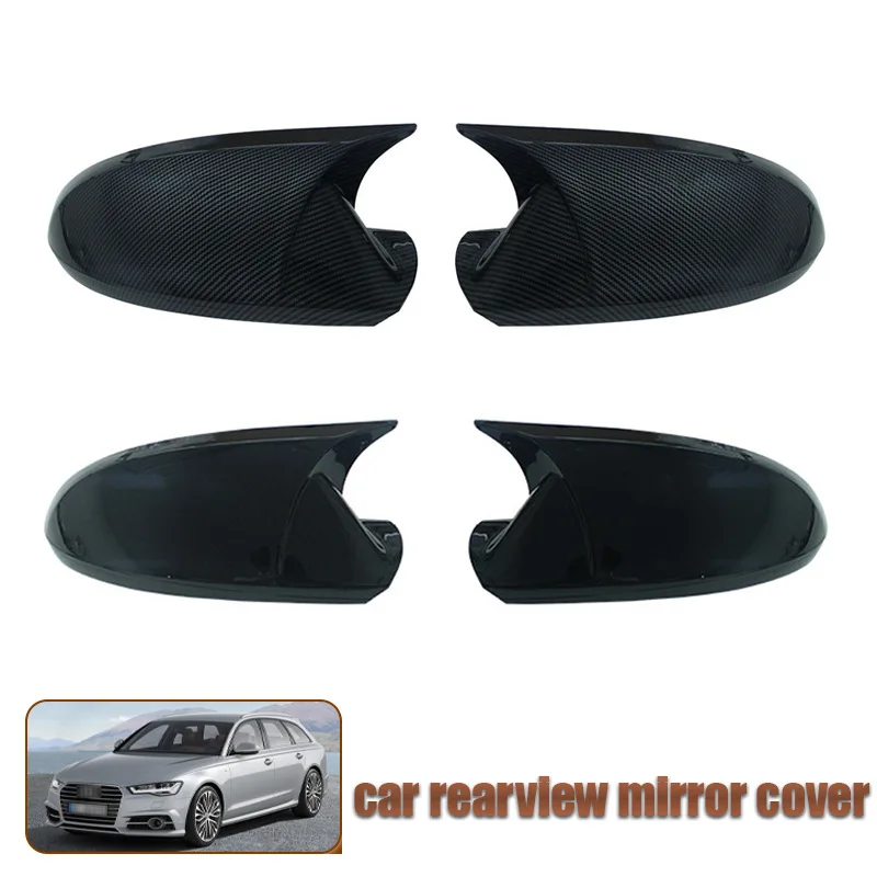 For 12-18 Audi A6L reverse mirror shell, horn shaped rearview mirror cover, and car exterior decoration pasting