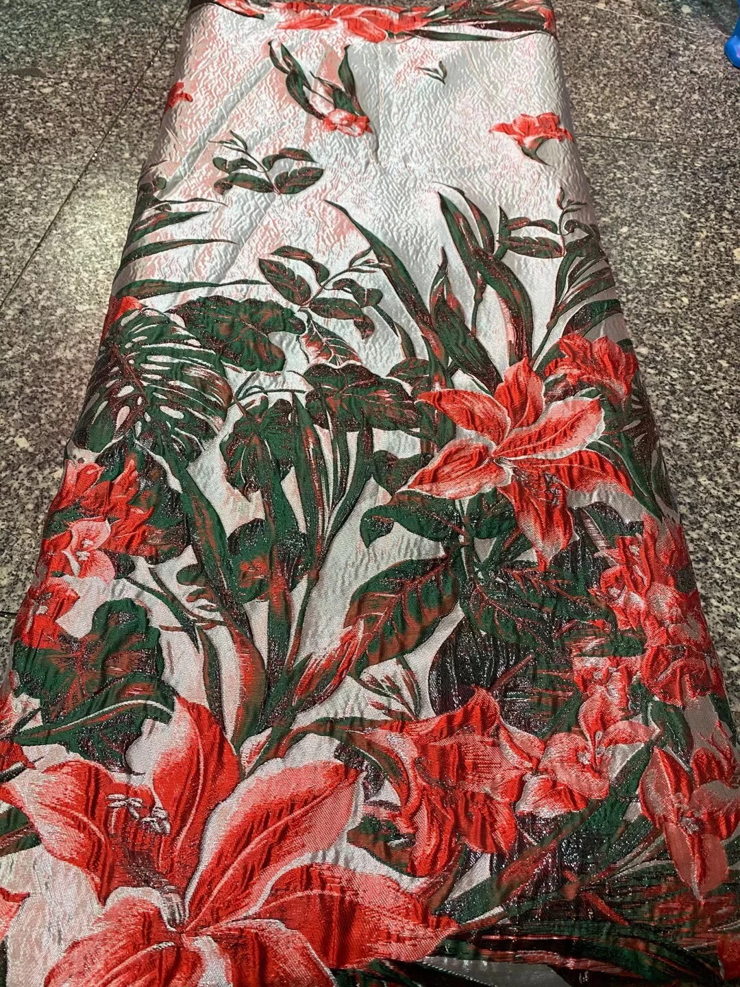 2020 Hot Selling Pink African Brocade Lace Fabric Jacquard Weave French Tulle Lace Fabric For Fashion Big Occasion PJK20122A