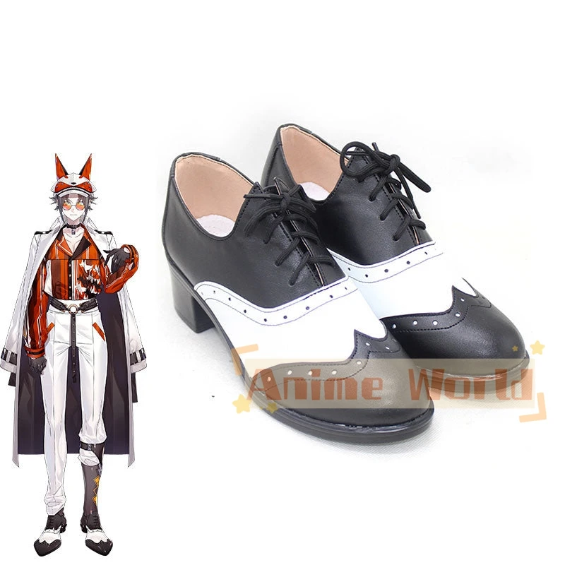 Mysta Rias Black White Cosplay Shoes Halloween Carnival Boots Custom Made