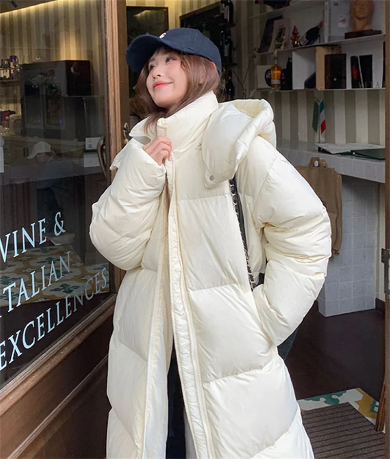 ZAROY Padded Women Jacket Windproof Warm Winter Long Parkas Overcoat Loose Casual Hoodie Coat Skiing Outerwear Длинные п