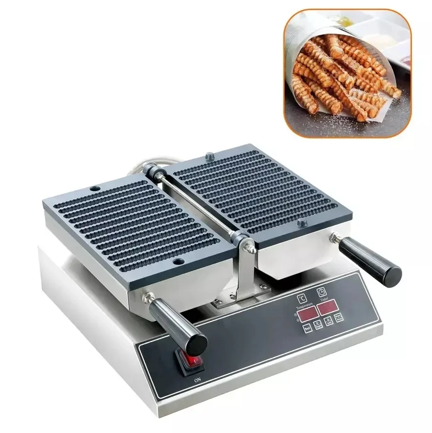 Electric Commercial Snack Equipment Long Stick Shape Waffle Making Machine For Sale Waffle Fries machine