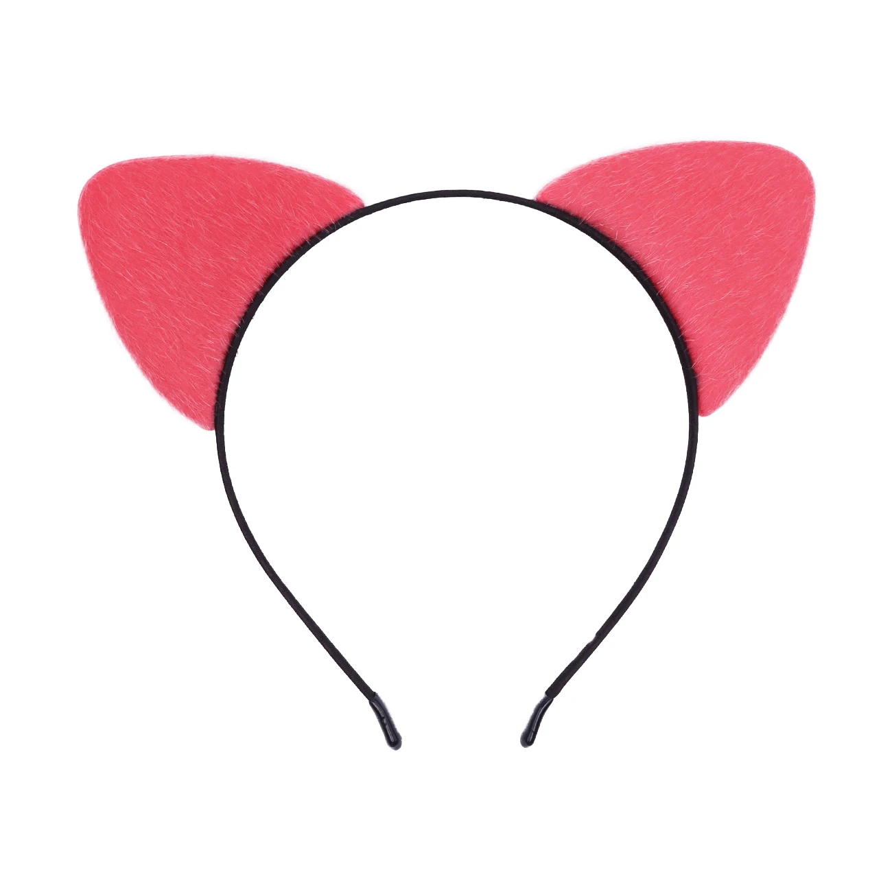 Flauschiges Katzenohren-Stirnband für Frauen, Schwarzes Kätzchenohren-Katzen-Accessoire für Halloween-Katzenfrau-Kostüm – Detail 17