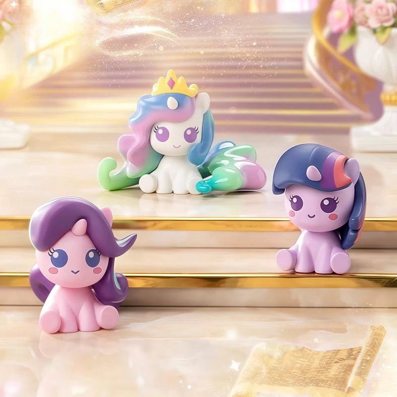 

Genuine My Little Pony Magic Bottle Blind Box Mini Bean Cute Twilight Sparkle Little Model Birthday Gift Desktop Decoration