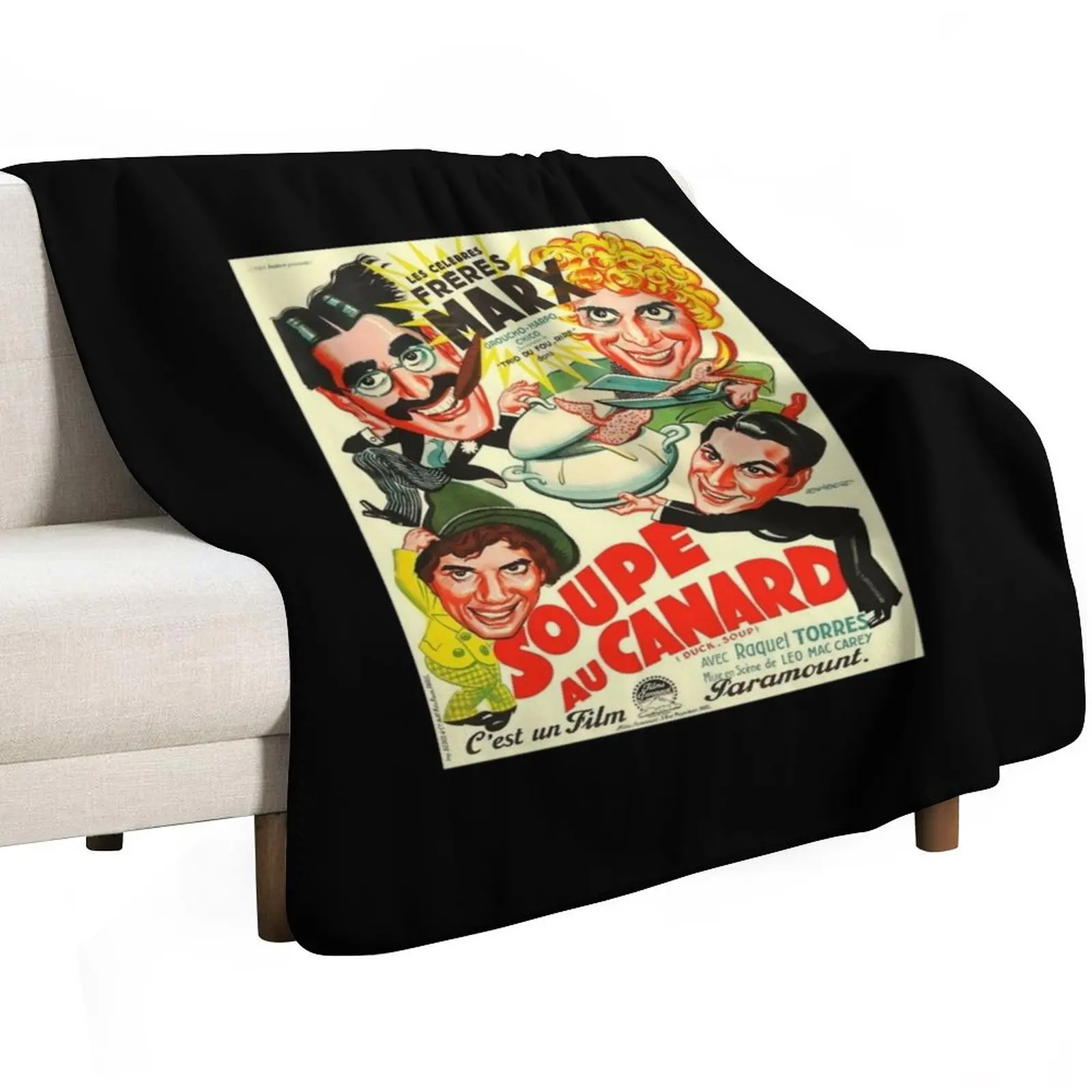 CLASSIC MOVIE POSTER - Duck Soup Throw Blanket Custom Plaid Sleeping Bag Decorative Sofas Luxury Thicken Blankets